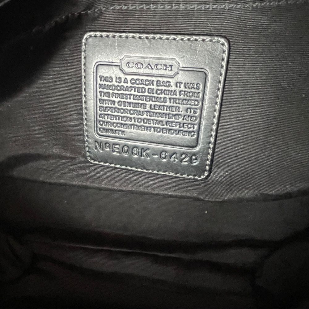 Coach Black & Charcoal Signature Jacquard Baby Tote - Picture 7 of 16